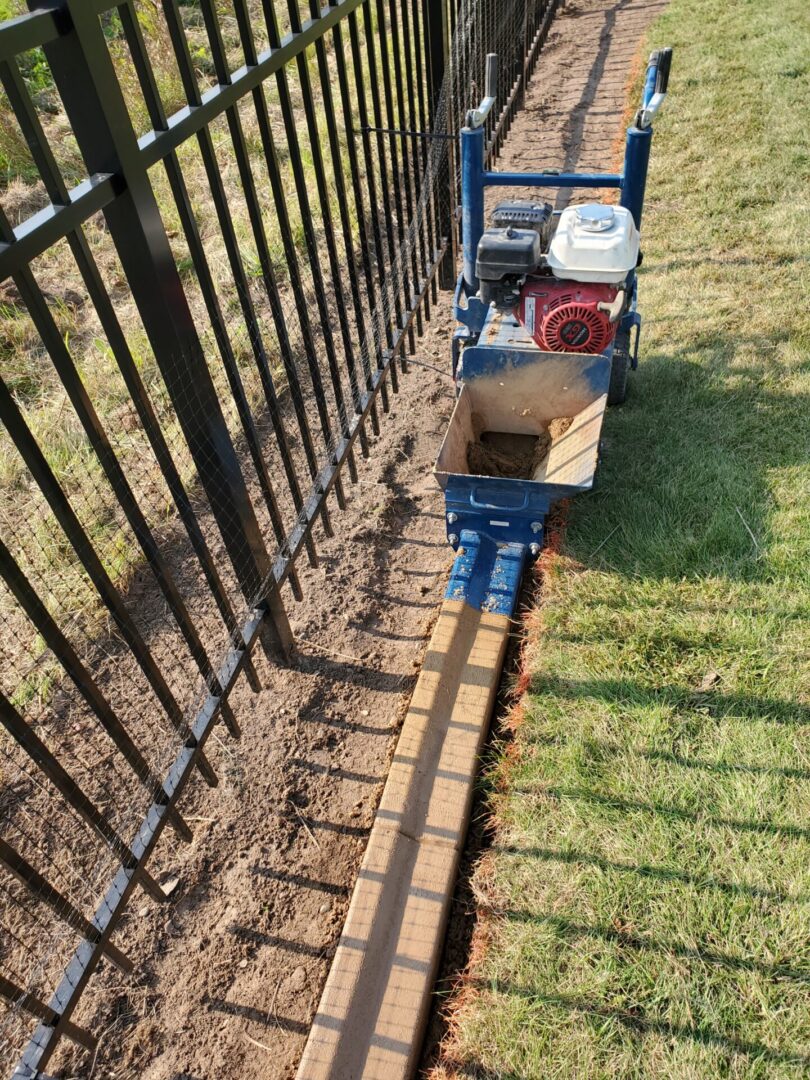 Installing concrete edging